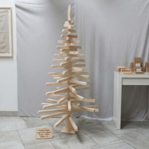 Sapin de Noël en Bois Artisanal - Le Familial -1m60 -